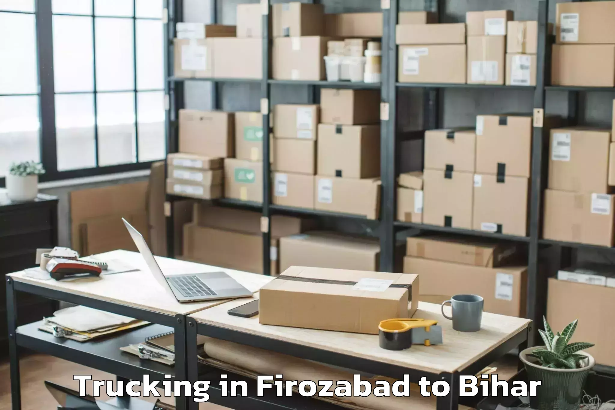 Book Firozabad to Dumra Trucking